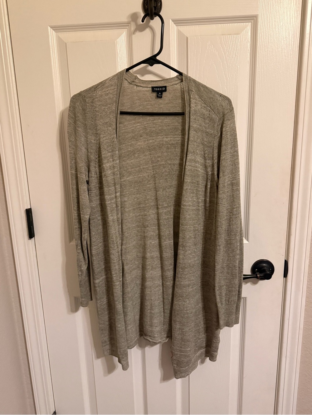 Torrid Light Sage Open Front Long Cardigan Size 0 Large